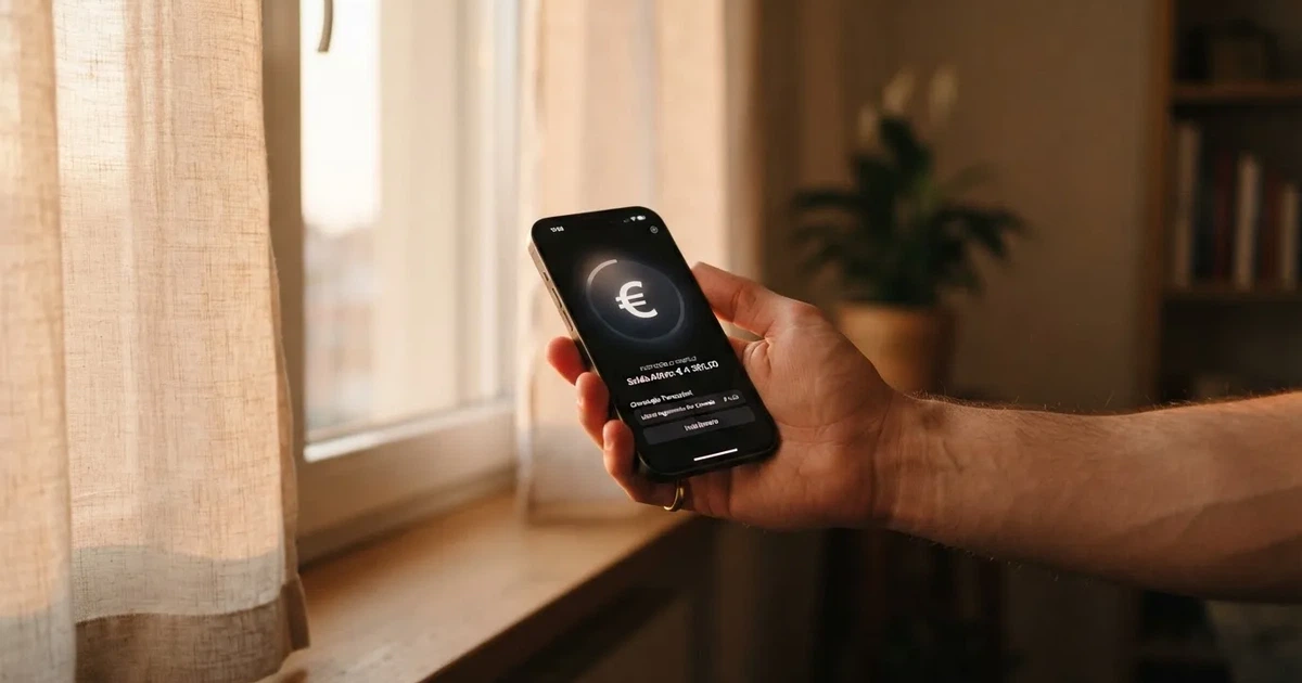 Mano che tiene uno smartphone accanto a una finestra, luce serale tranquilla — casino online italiani senza autoesclusione